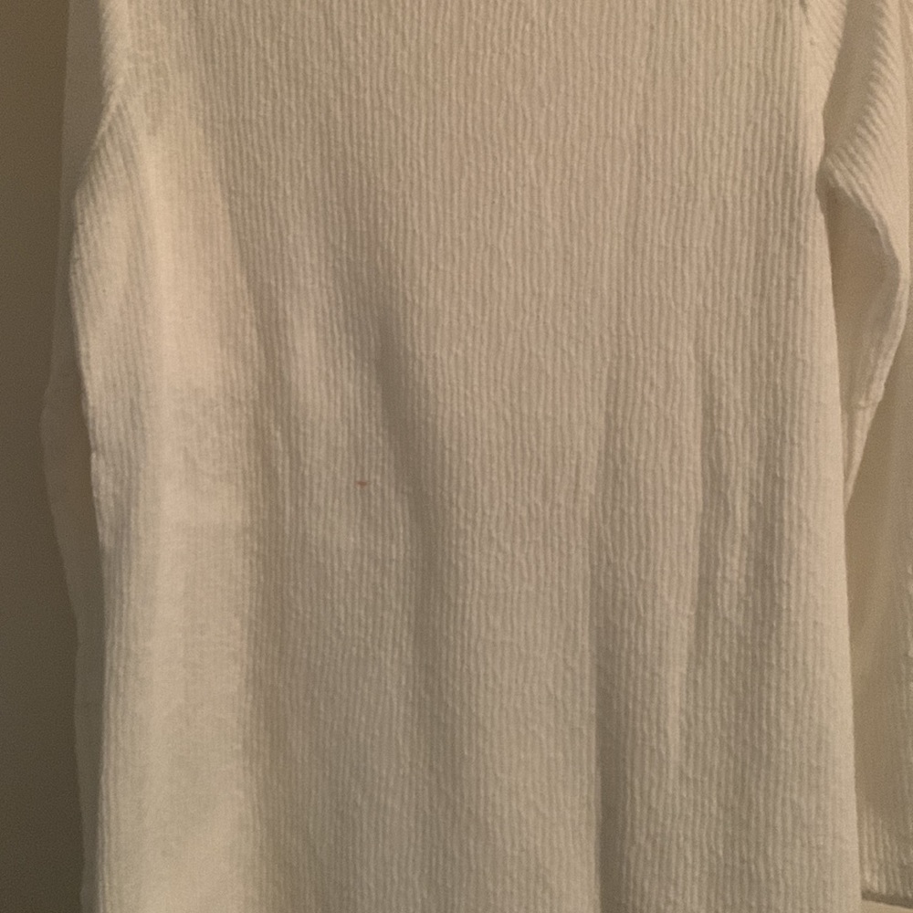 Style & Co. Lacy Top, Long Sleeve, Elevated Tee Style, Mixed Textiles, Feminine - Picture 8 of 8